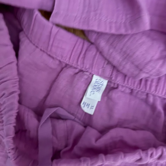 Stars Above NWT❗️BUNDLE SET❗️2 Piece Cotton Guaze button down shirt short set - Picture 5 of 8